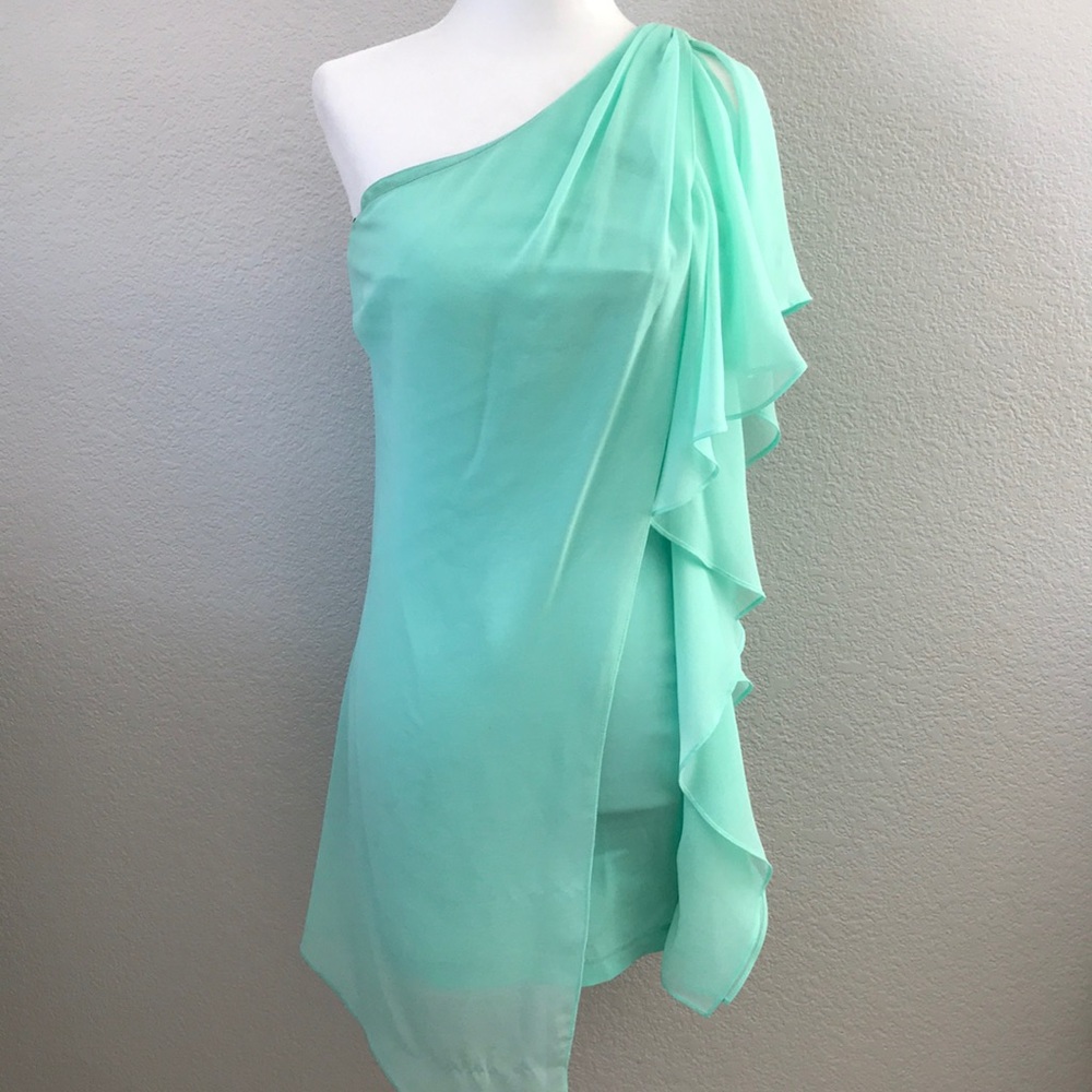 Bebe Beautiful One Shoulder Cocktail Dress